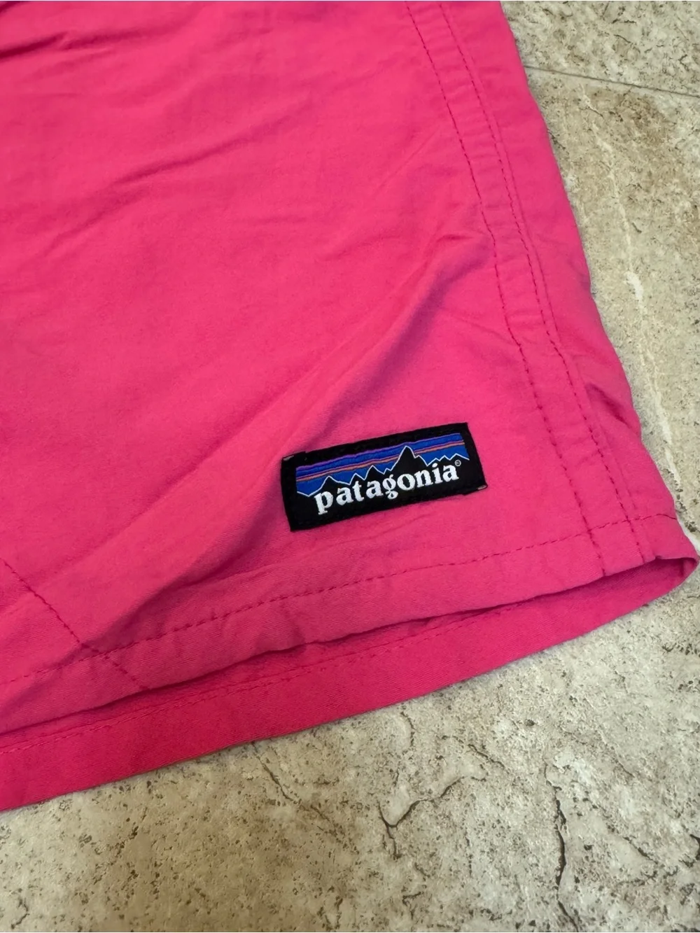 Patagonia Men’s Baggies Bundle 2 Pairs Pink Coral Hiking Outdoor Shorts Large